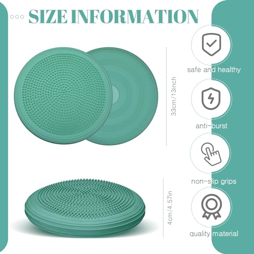 8 Pcs Inflated Wobble Cushion with Needle Pump J1973