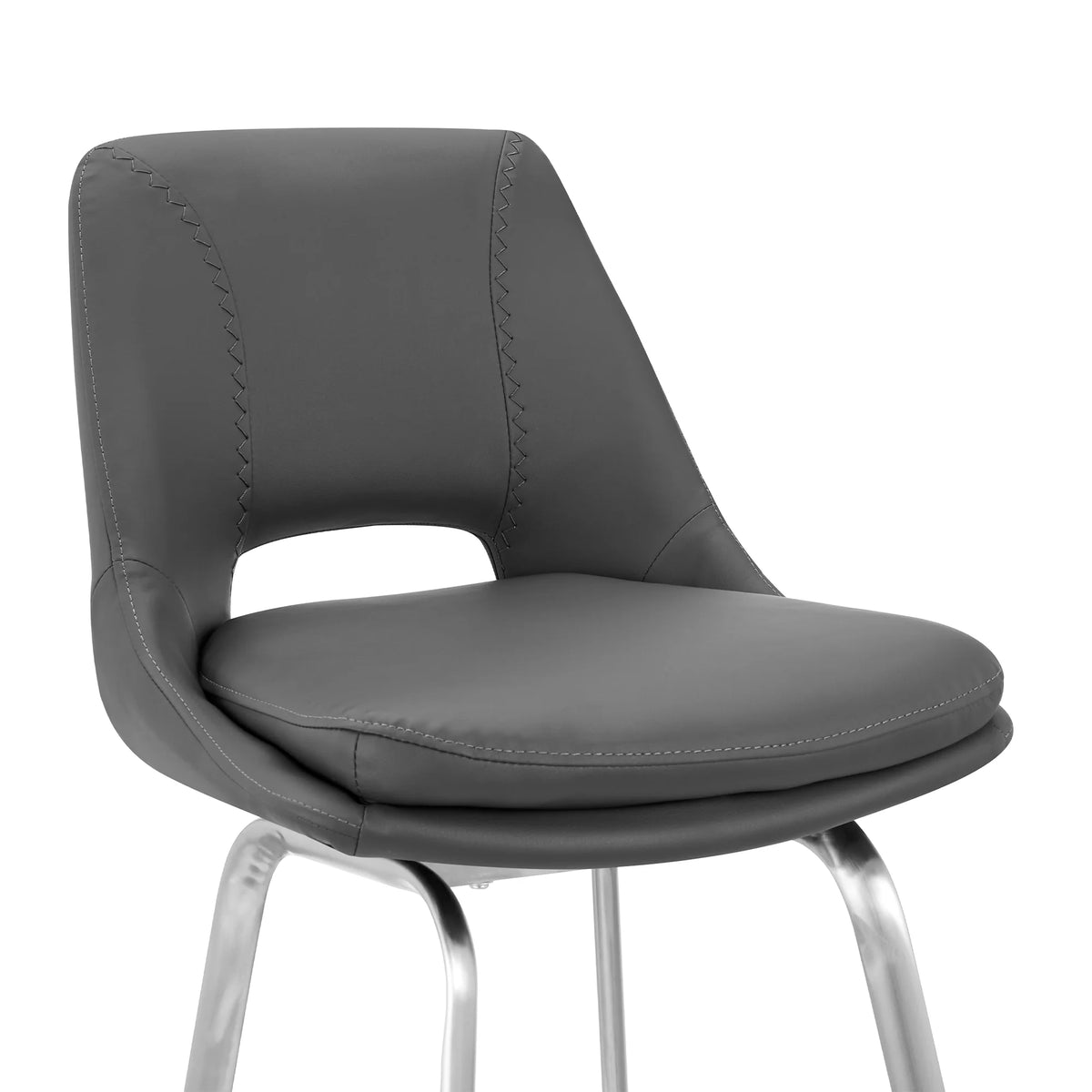 Gray/Steel Swivel Counter Stool B207766