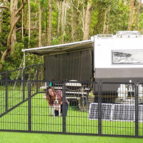 32" Height 10 Panels Metal Dog Playpen X96567