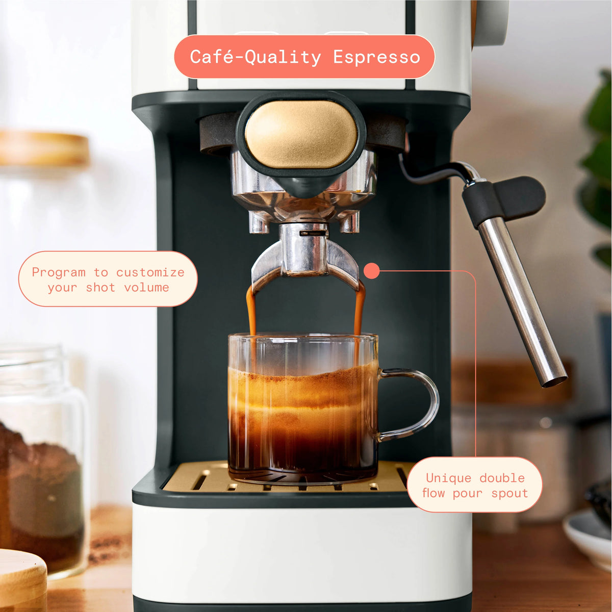 White 20-Bar Espresso Maker I567800