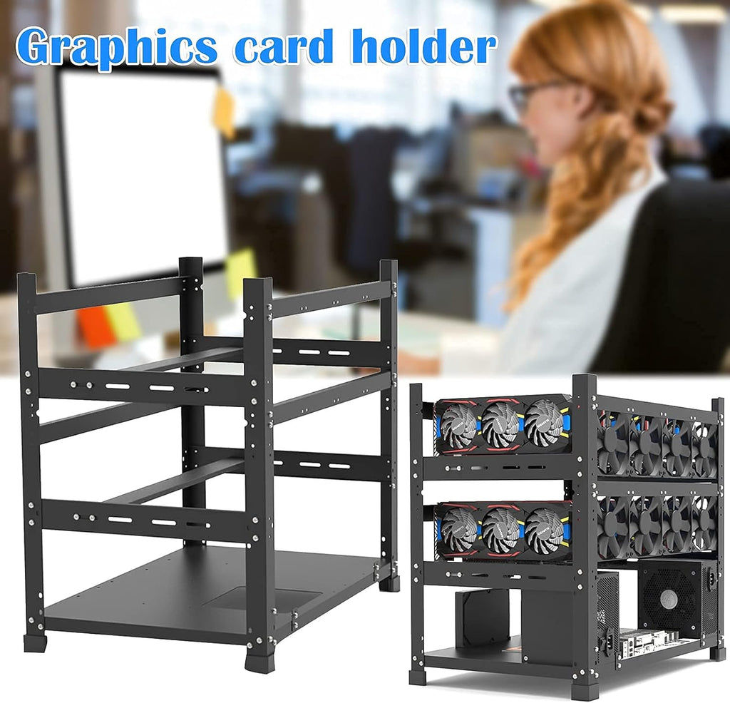 Mining Rig Frame for 12 GPU Open Mining Case Rack R90163