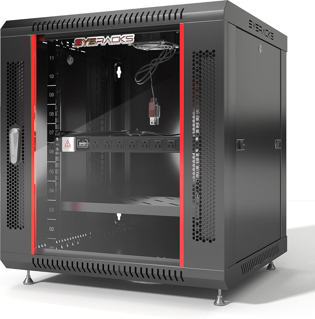 12 U 35 Inch Deep Locking Server Rack Cabinet L2952