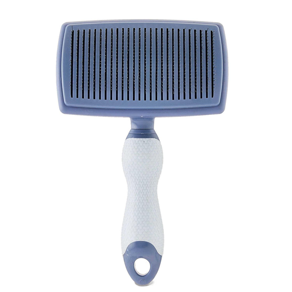 Self Cleaning Dog Slicker Brush with Non-Slip Handle J394499
