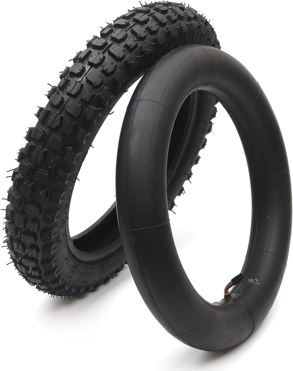 3.00-12 Knobby Motocross Dirt Bike Tire and Tube Set with TR87 Valve Stem L3055