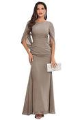 Chiffon Long Mermaid Mother of The Bride Dresses I225249