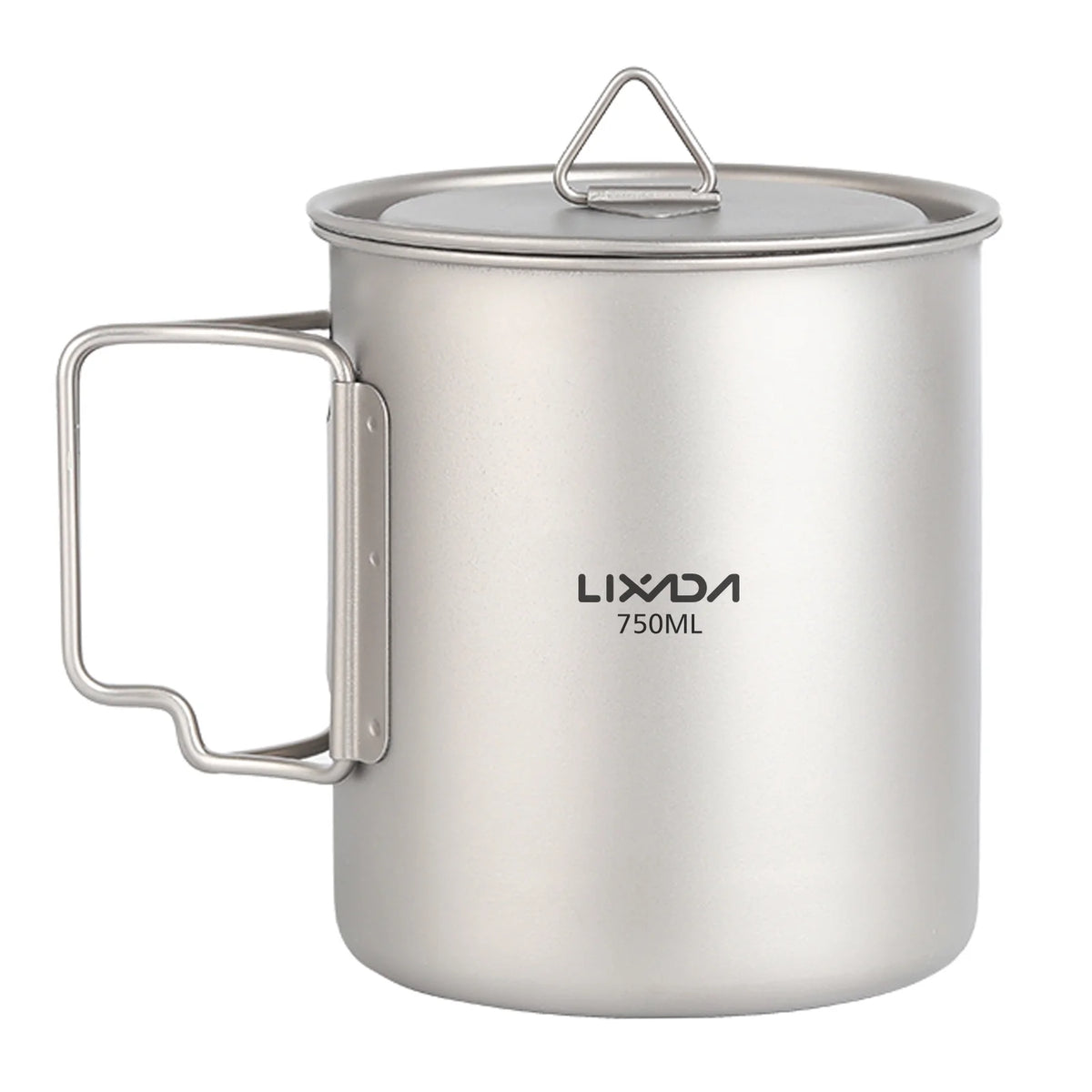 1L Titanium Camping Water Bottle with 750ml Cup N138