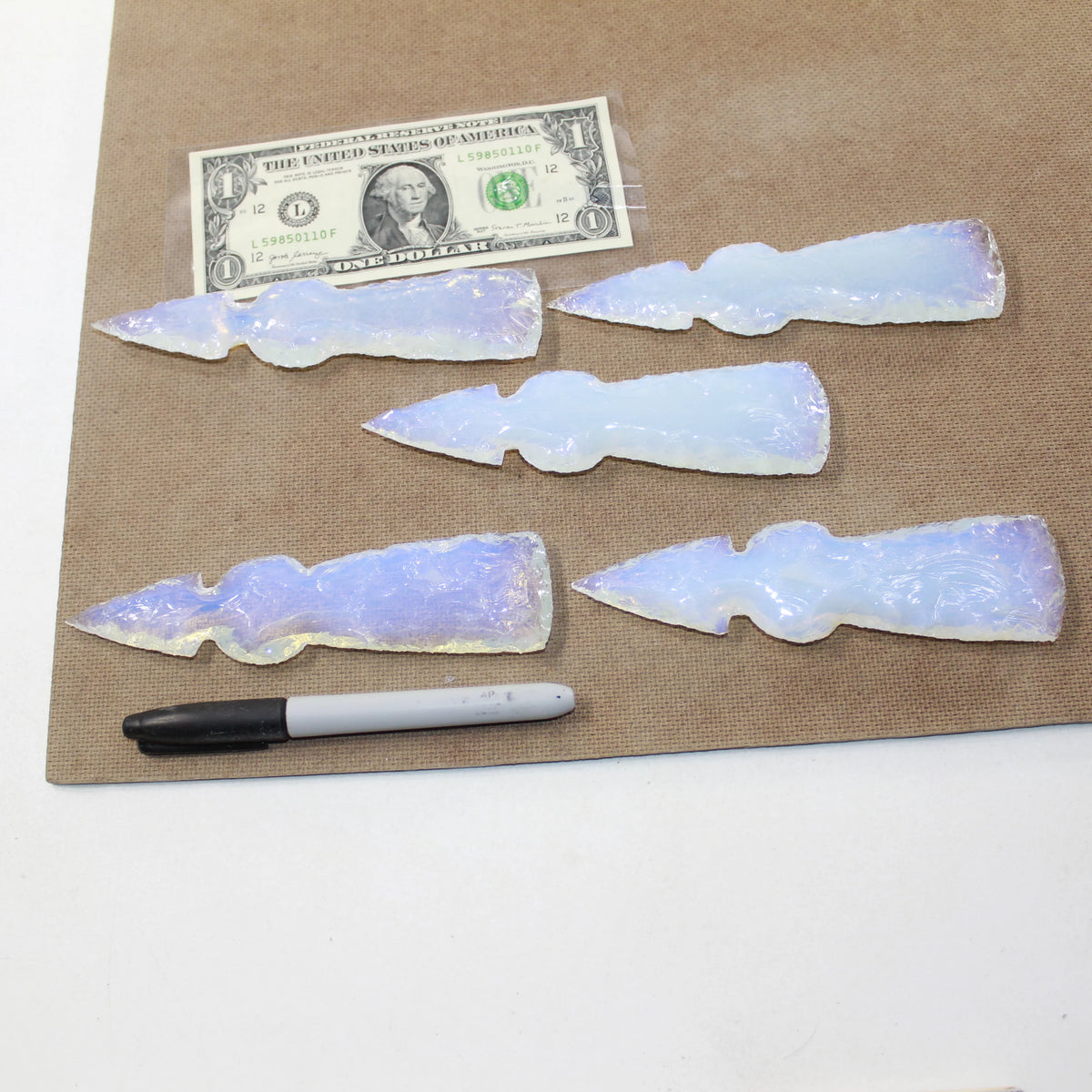 Opalite Ornamental Tomahawk Heads Z78833