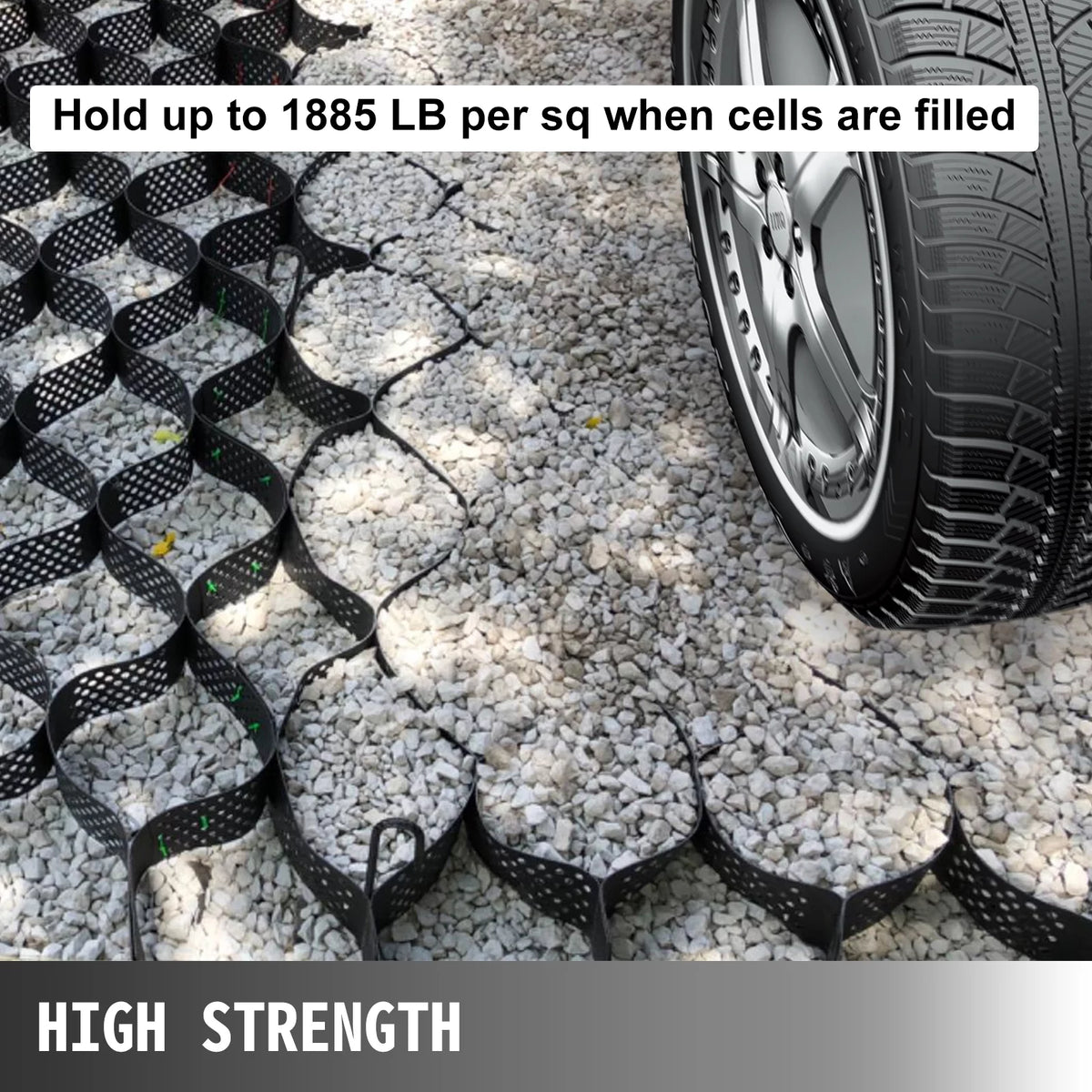 9x17 ft 4 Inch Thick HDPE Ground Grid I43172