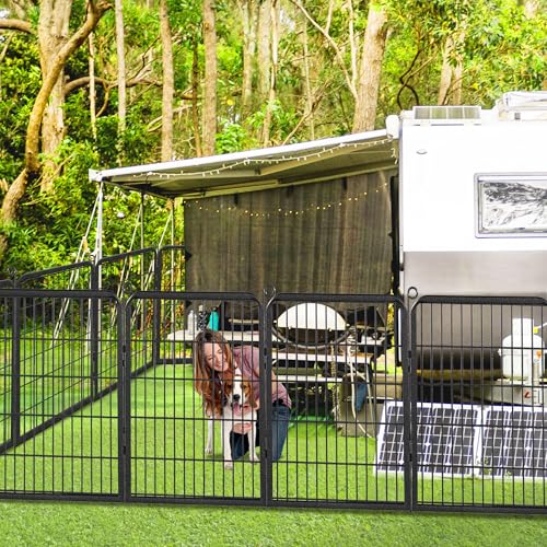 32" Height 10 Panels Metal Dog Playpen X96567
