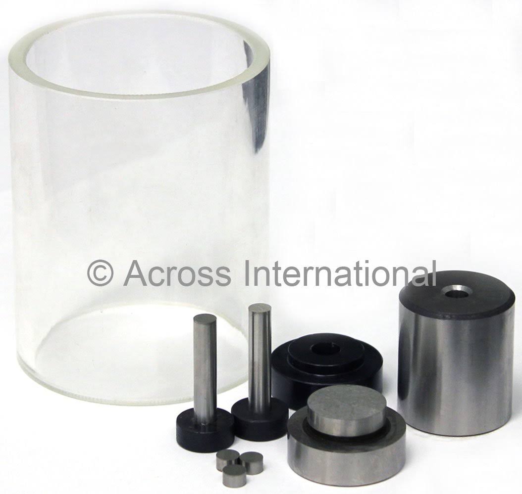 6 mm Cylindrical Hardened Steel Dry Pressing Die Set with 2 Push Rods Z8484