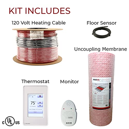 Electric Radiant Floor Heating System with Programmable Thermostat R78637