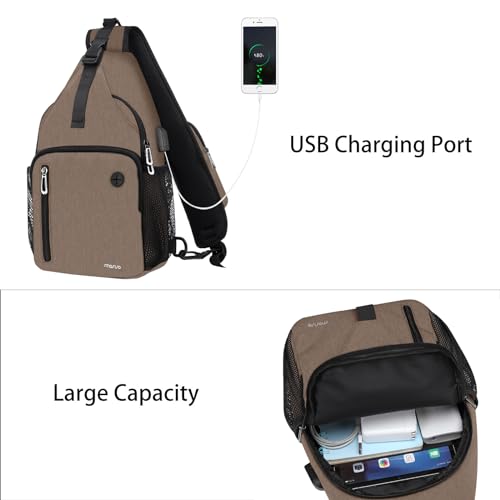 Sling Backpack Bag with USB Charging Port Z27402