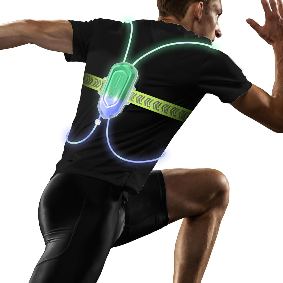 7 Lights Colors Rechargeable LED Reflective Vest V1421