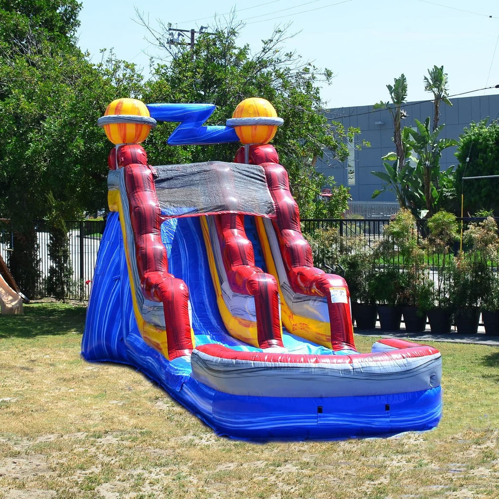 15' Inflatable Water Slide with Splash Pool B1813