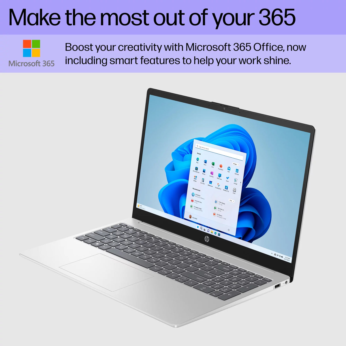 15.6" Laptop, Intel Processor N200, 4GB RAM, 128GB UFS, Natural Silver, Windows 11 Home P25746