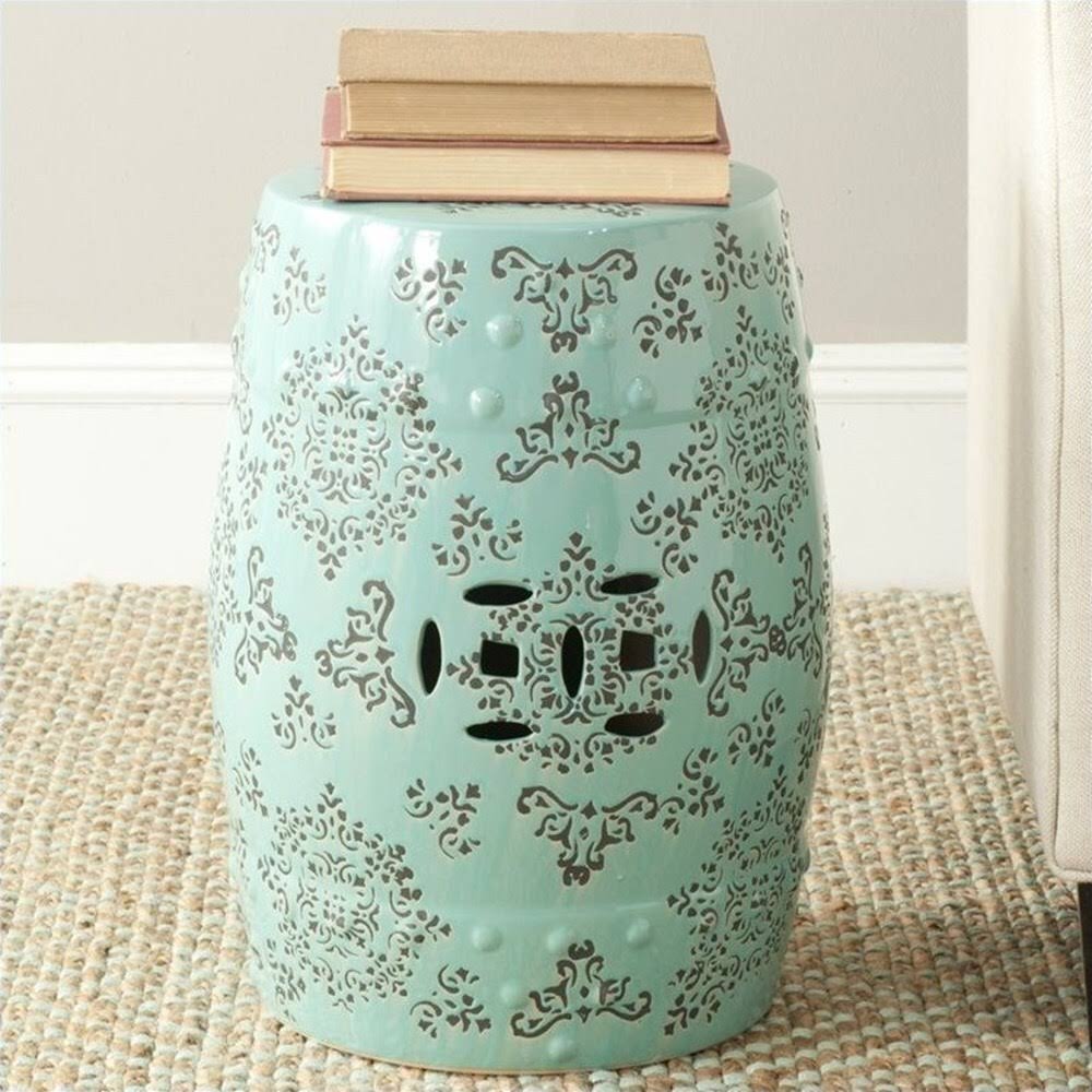 Blue Garden Stool A632