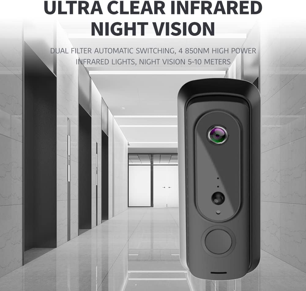 2 Pc Smart WiFi Video Doorbell Security Camera with Night Vision C89887