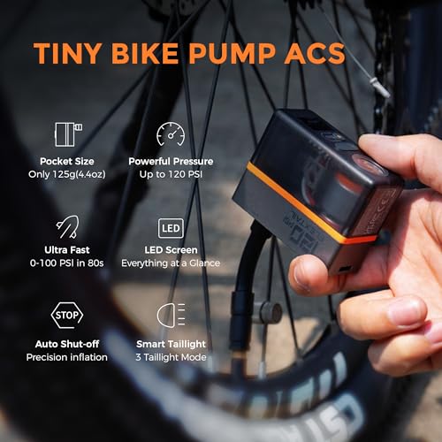 120 PSI Portable Electric Bike Tire Pump with Gauge V28959