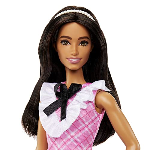 Purple Hair Plaid Shirt Doll J385