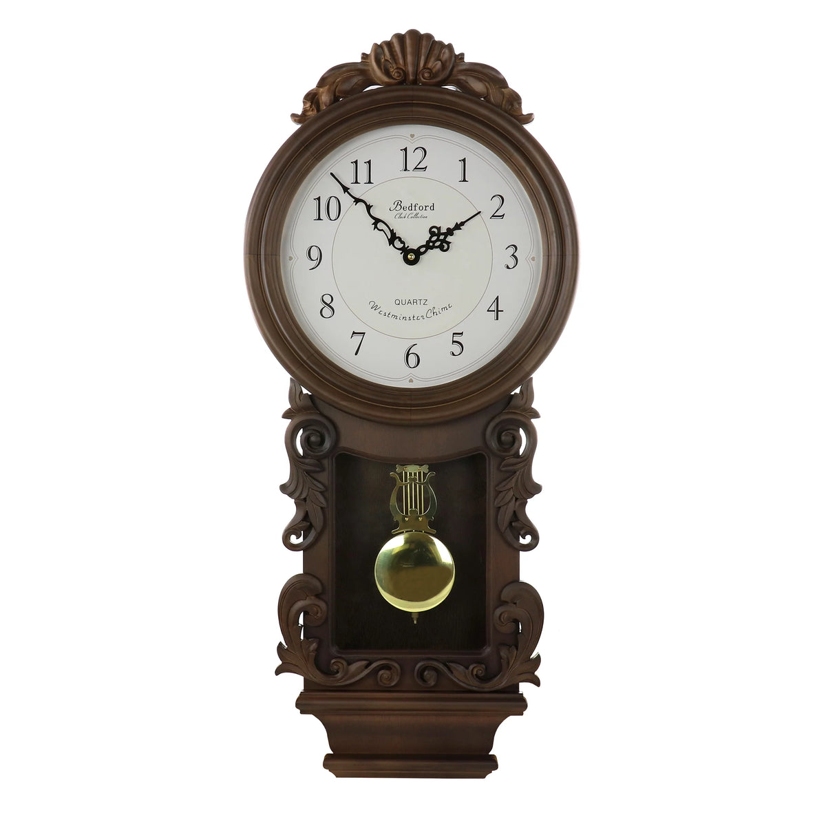 Chestnut Chiming Pendulum Wall Clock S4085