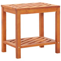 Solid Acacia Wood Side Table L86453