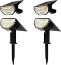 4 Pack Solar Spot Lights Outdoor Waterproof 3000K Warm Light J242037