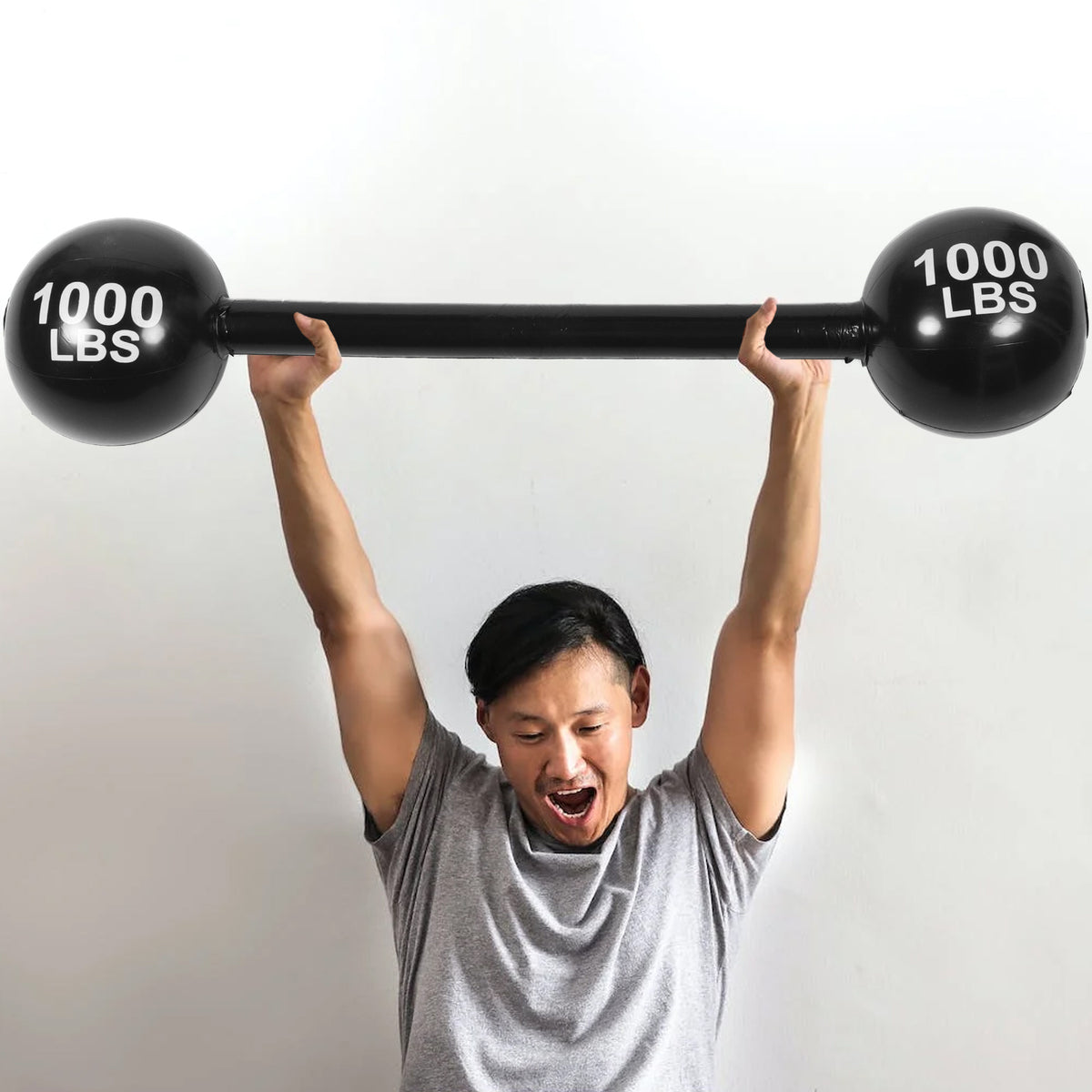Inflatable Barbell Toy PVC Thickening Party Props T43653