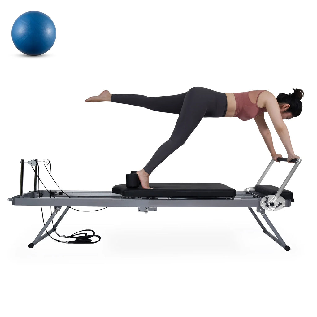 Foldable Pilates Reformer Machine with Spring S3135