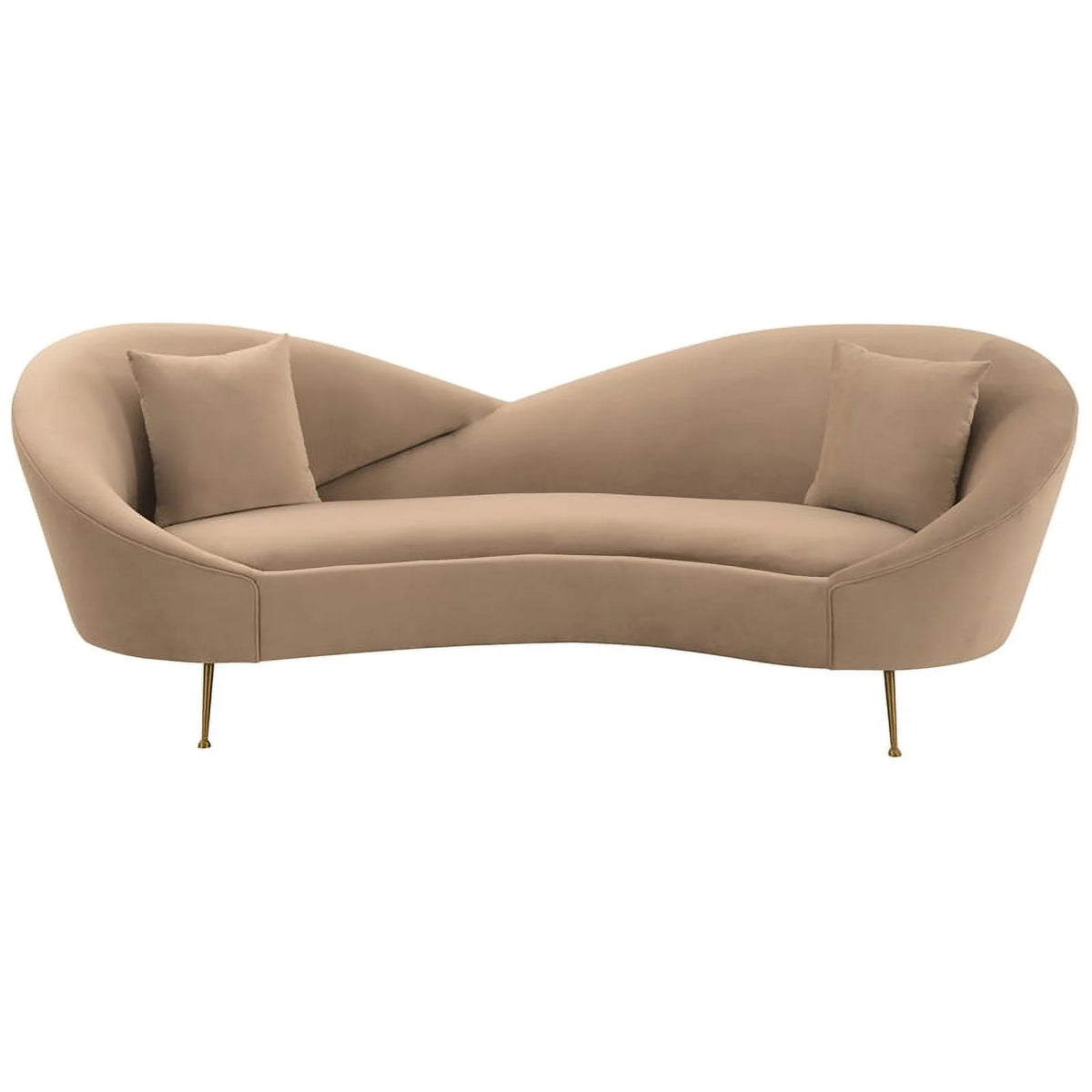 Upholstered Fabric and Metal Sofa J89972