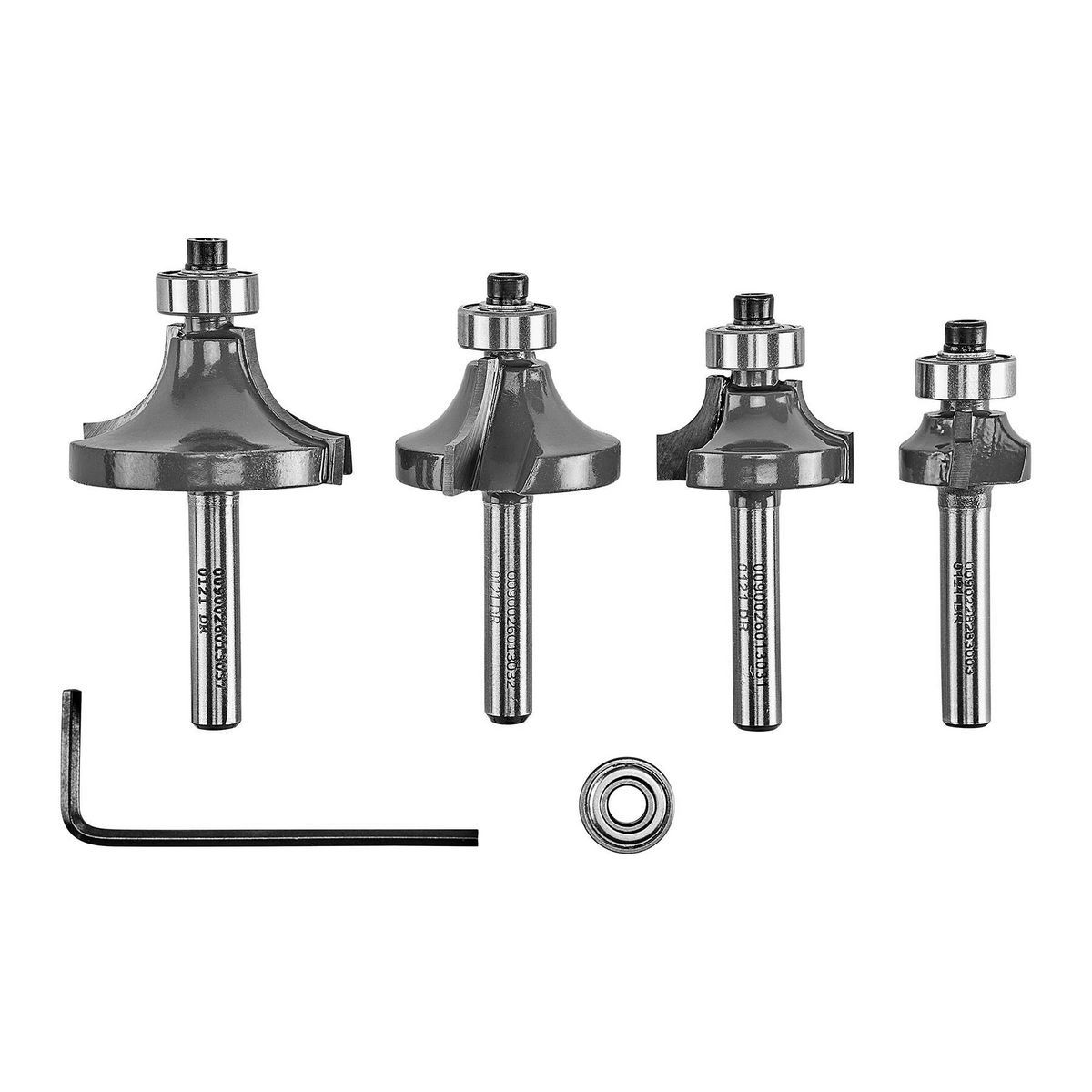 Roundover Router Bit Set, 4-Piece V491965