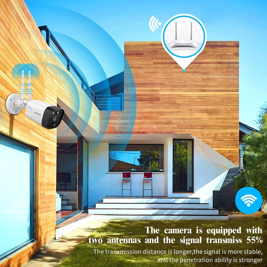 2K 3.0MP Wireless Security Camera System, 8 Channel NVR with 4TB HDD C2520