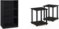 3-Tier Adjustable Shelf Bookcase and End Table T205097
