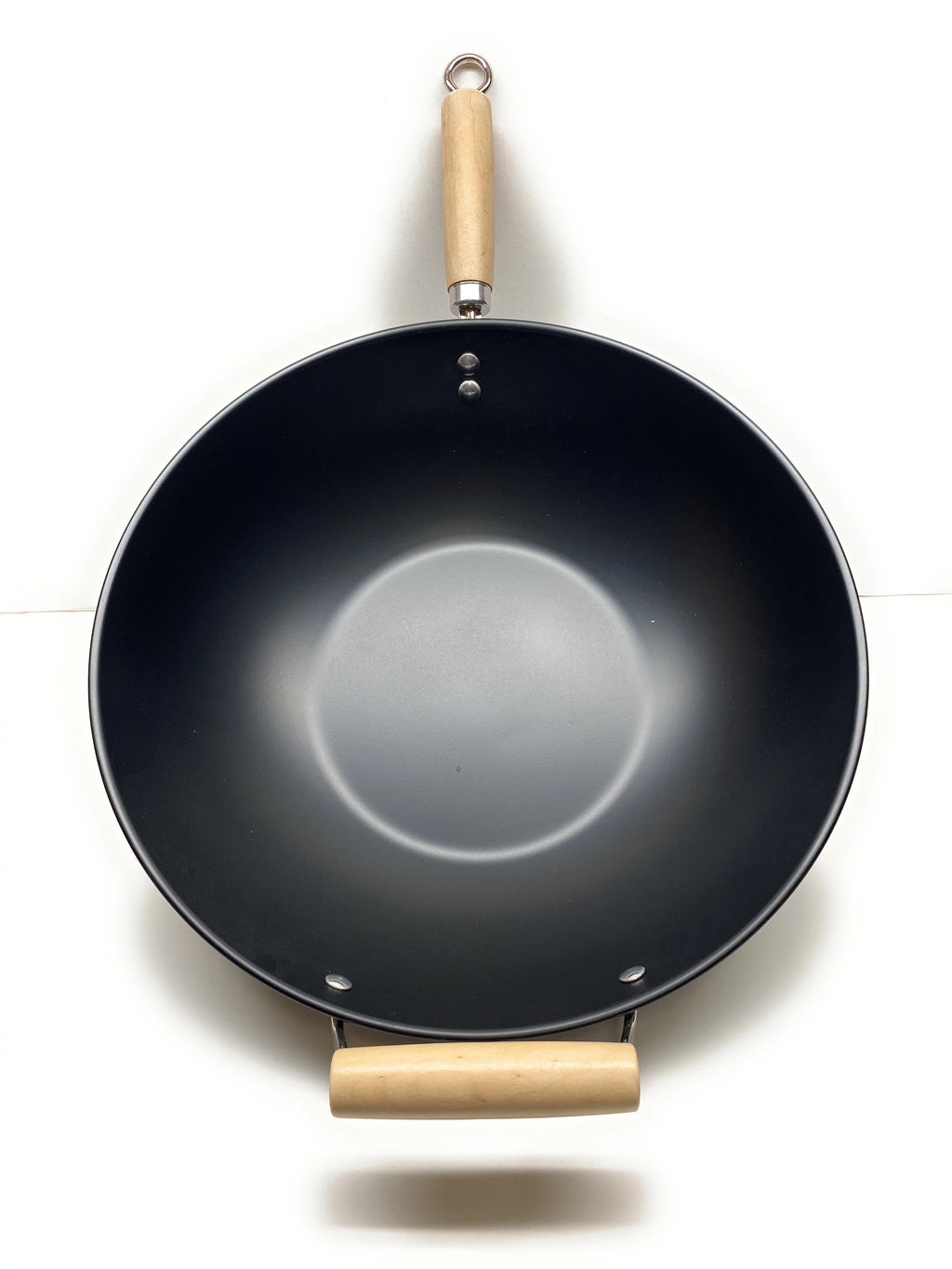 14" Non Stick Cast Wok with Wood Handle A3067