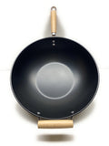 14" Non Stick Cast Wok with Wood Handle A3067