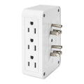 6 Outlet 3-Prong Side Entry Tap White O35930