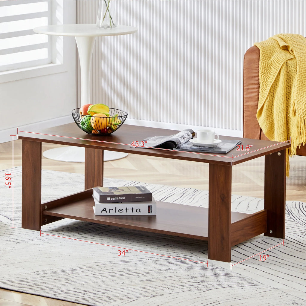 Walnut Textured Lift Top Coffee Table with Storage O75054