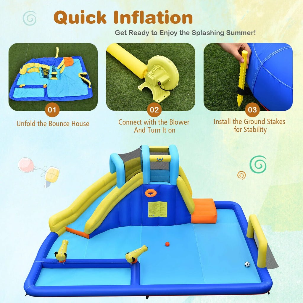 Inflatable Climbing Wall Water Slide Bounce House W25235