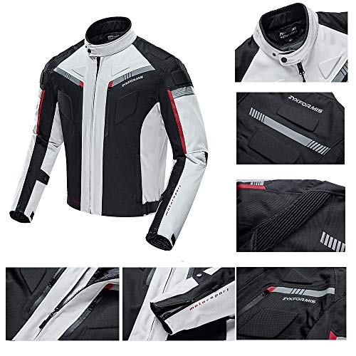 Waterproof Motorcycle Jacket with Armoured Protective Gear P485225