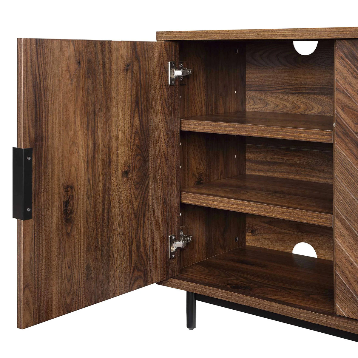 Walnut Finish TV Stand L3807
