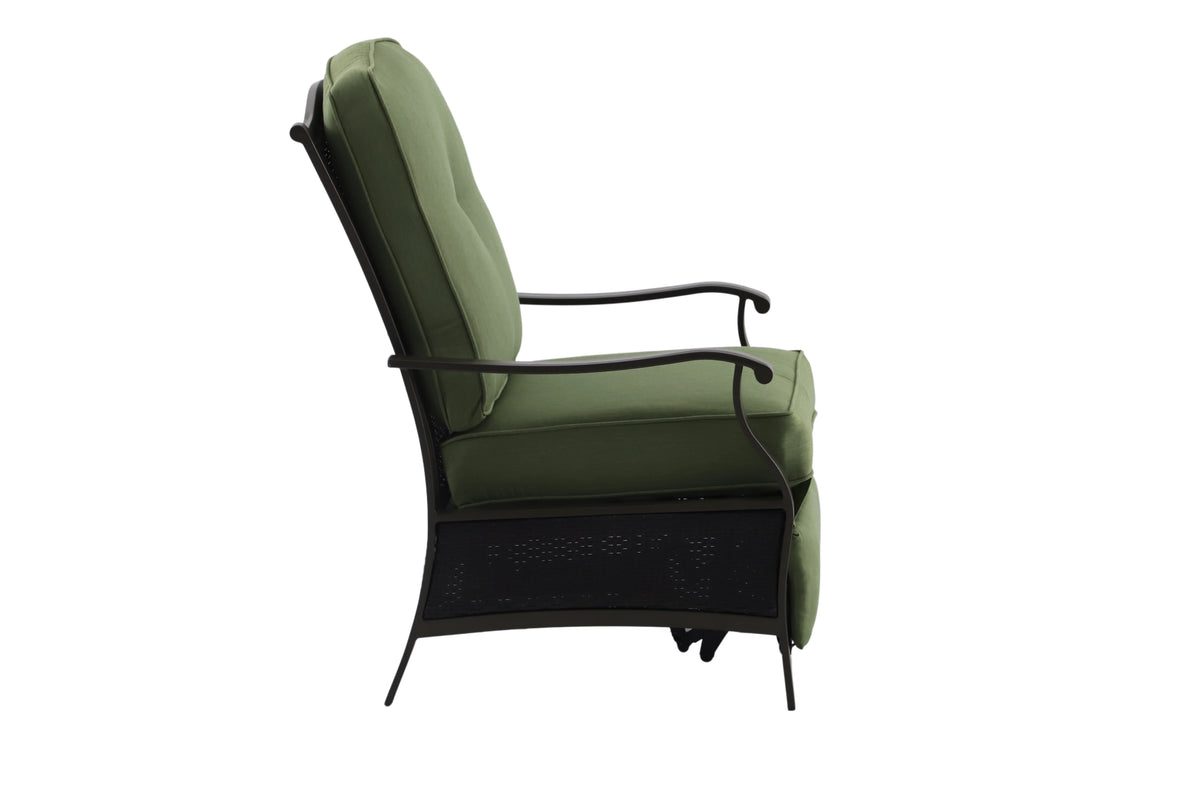 Green Steel Outdoor Recliner L9706