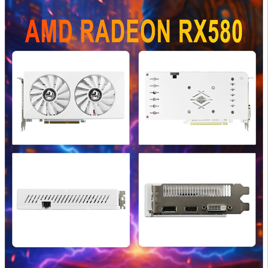 AMD Radeon RX580 8GB 256 Bit GDDR5 Dual Fans Graphic Card M824745