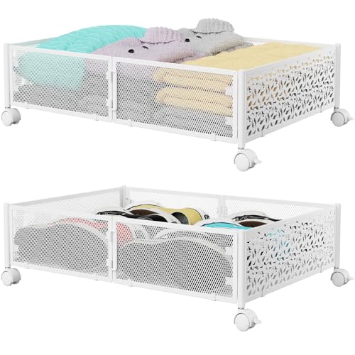Under Bed Storage Containers with Wheels -4Pack H8970
