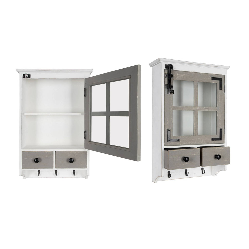 Farmhouse Wood Wall Cabinet F21419
