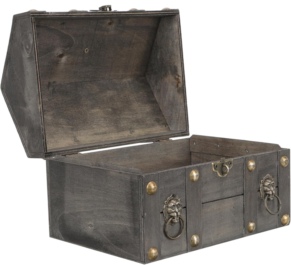2pcs Wooden Storage Box with Lock and Key W520