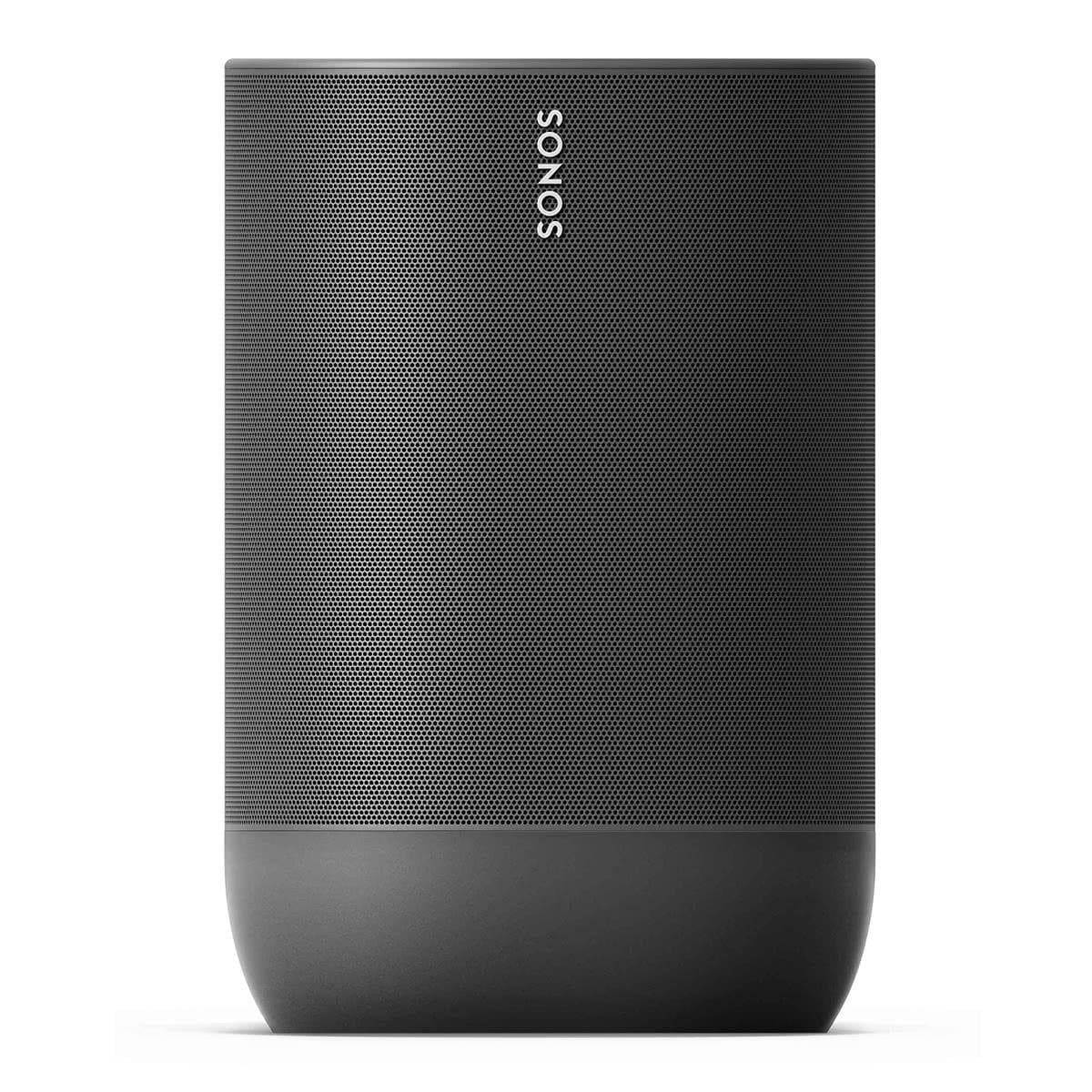 Black Portable Smart Battery-Powered Speaker with Bluetooth and Wi-Fi A720