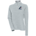 Heather Gray Raglan Quarter-Zip Pullover Top S5646