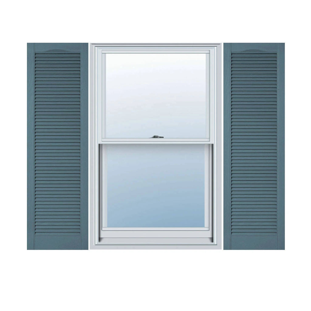 14 1/2 inchw x 95 inchh Vinyl Open Louver Shutters Per Pair S20321
