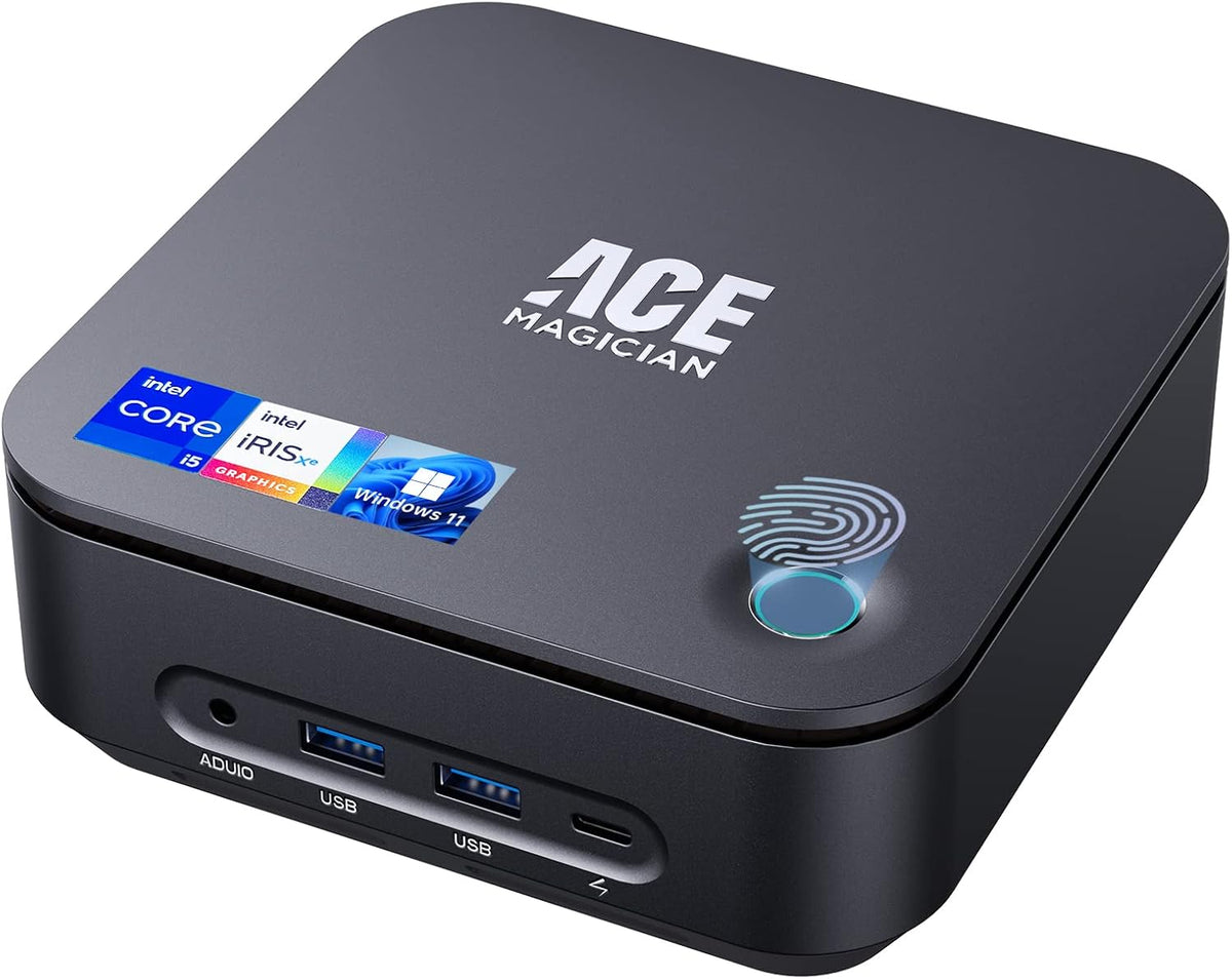 Mini PC with Speaker, Windows 11 Pro Core i5 1135G7, 16GB RAM 512GB SSD, 8K UHD WiFi6 BT5.2 Small Tower Computer K93984