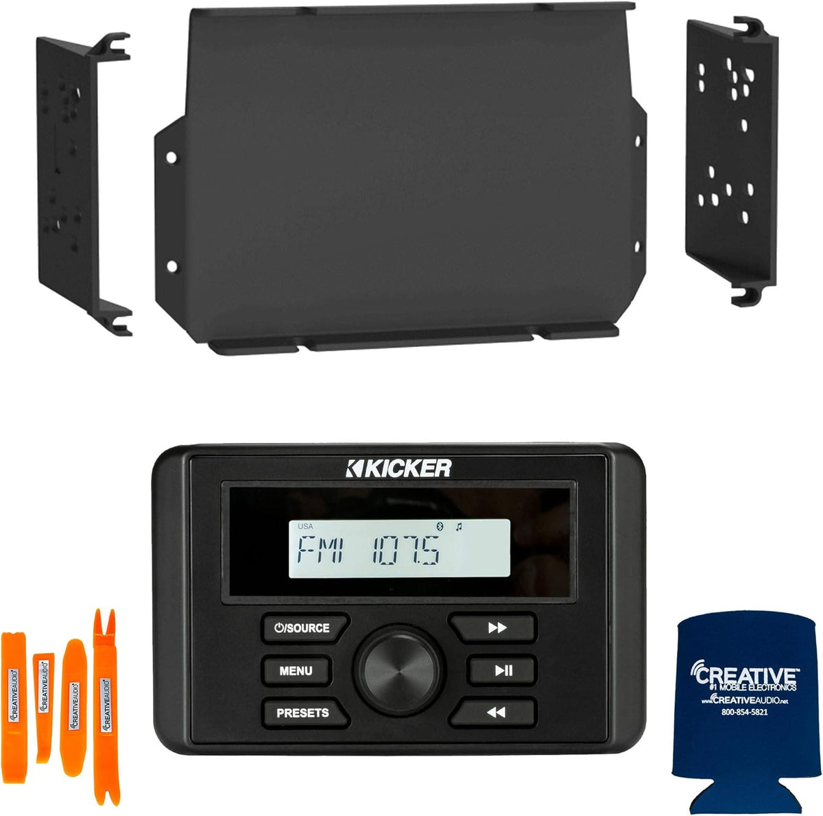 Waterproof Marine Radio with Dash Kit I4103