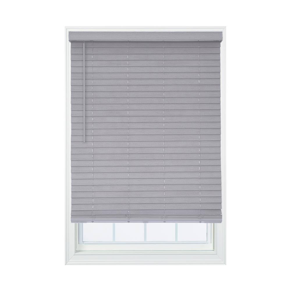 Distressed Grey Faux Wood Cordless Blinds U8911